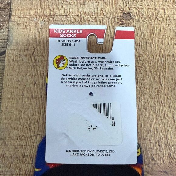 Buc-ee's Kids Socks Blue Dinosaur Socks - Picture 6 of 6